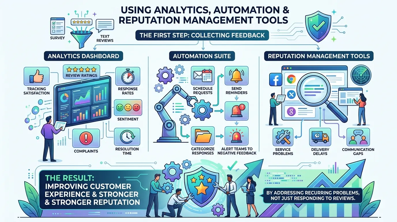 Using Analytics, Automation, and Reputation Management Tools